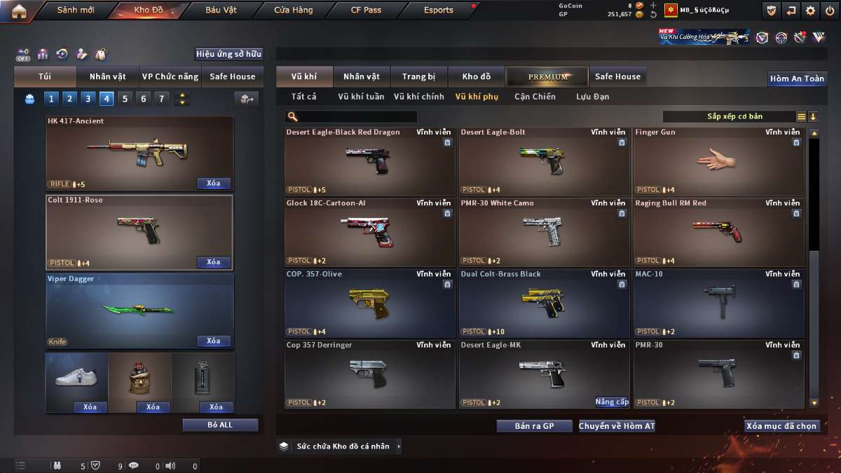 shop acc cf uy tin gia re